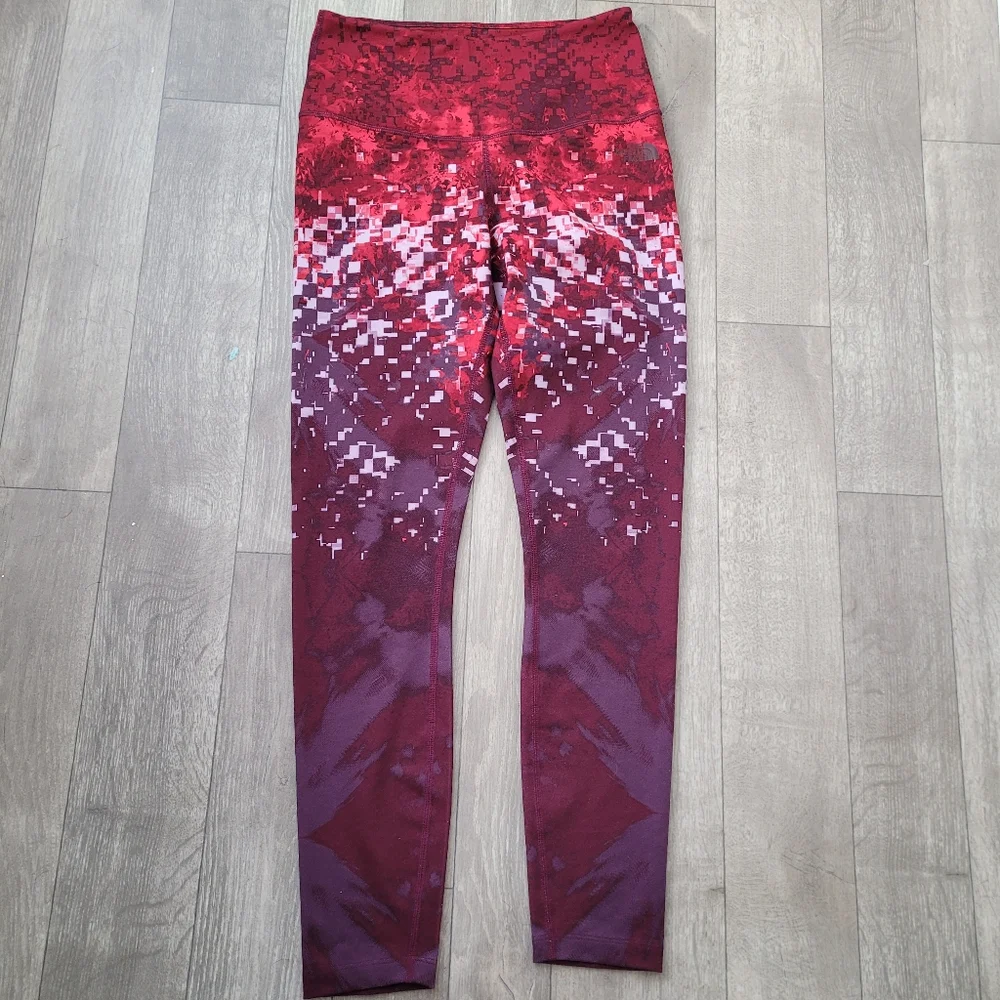 The North Face Leggings size medium red maroon athletic wear - Picture 4 of 7